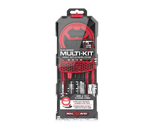 Packaging for a Multi-Kit tool set with red and black accents and assorted bits visible through a clear window in a blister pack.