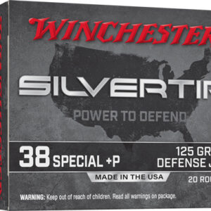 Winchester Silvertip Handgun Ammunition 38 Spl(+P) 125 gr. JHP 945 fps 20/ct