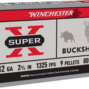 Winchester Super-X Buckshot Shotshells 12 ga 2-3/4" 1325 fps #00 5/ct