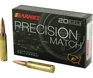Barnes Precision Match Rifle Ammunition .338 Lapua Mag 300 gr OTM BT  20/box