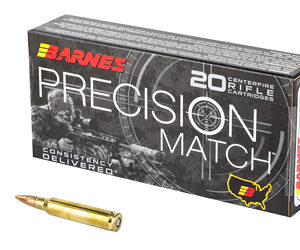 Barnes Precision Match Rifle Ammunition 5.56x45mm 69 gr OTM BT 20/ct