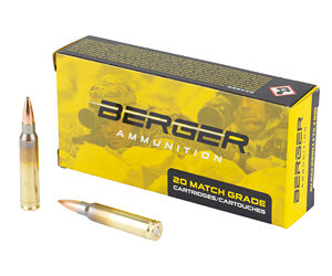 Berger Tactical Rifle Ammunition .223 Rem 77gr OTM 2750 fps 20/ct