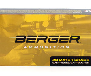Berger Target Rifle Ammunition 6.5 Creedmoor 153.5 gr LRHT 2702 fps 20/ct