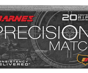 Barnes Precision Match Rifle Ammunition 6.5 PRC 145gr Match Burner OTM BT 20/ct