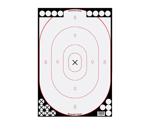 Birchwood Casey Shoot-N-C 12" x 18" White/Black Silhouette - 5/Pack 90 Pasters