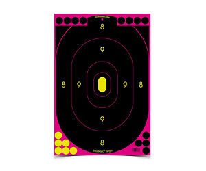 Birchwood Casey Shoot-N-C Pink Reactive Targets 12"x18" 5/Pack