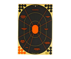 Birchwood Casey Shoot-N-C Handgun Trainer Paper Targets 12x18 5/ct with 90 Pasters