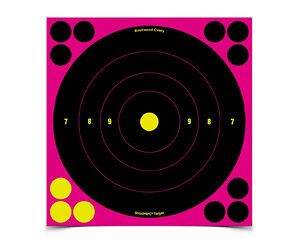 Birchwood Casey Shoot-N-C Pink Reactive Targets 8" 6/Pack