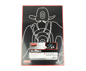 Birchwood Casey Dirty Bird "Gunslinger Silhouette" Target 12"x18" 6/ct