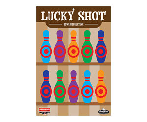 Birchwood Casey Dirty Bird "Lucky Shot"  Bowling Pins Target 12"x18" 6/ct