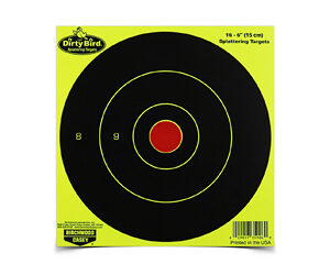 Birchwood Casey Dirty Bird Bull's-Eye Targets - 6" Round 16/Pack