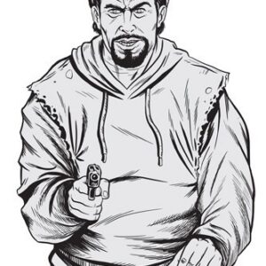 Birchwood Casey Eze-Scorer BC Bad Guy Paper Target - 12"x18" 10 Pack