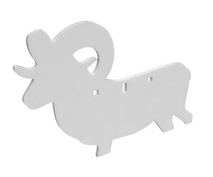 Birchwood Casey AR500 3/8" Silhouette Plate Target 3-Hole Ram