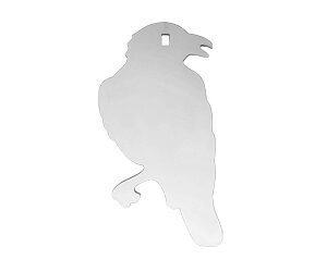Birchwood Casey AR500 3/8" Steel 1 Hole Animal Silhouette Target - Crow 1/ct