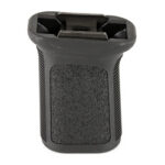 Black plastic handheld grip with a textured rubber pad, likely a camera or tool handle accessory.