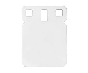 White blank SIM card with notch cutouts along the top edge.