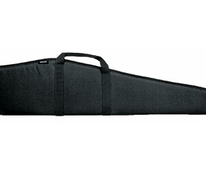 Black soft rifle case with carrying handles and a zipper across the top