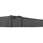 Long padded gun case with two carrying straps and a zipper for a rifle