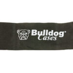 Black fabric sleeve featuring the white Bulldog Cases logo and branding text.