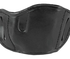 Bulldog Molded Leather Belt Slide Holster for Most Large Frame Autos Black RH