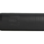 Black cylindrical device with a small connector at the left end, resembling a modular battery or grip component.