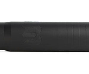 Black cylindrical device with a small connector at the left end, resembling a modular battery or grip component.