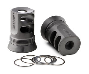 Banish 4581 30-Gold Muzzle Brake 5/8x24 Black