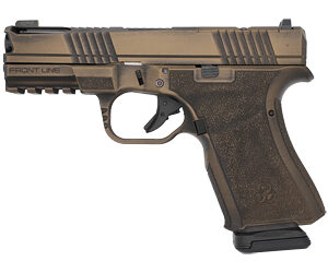 Black Rain Frontline+ Handgun 9mm Luger 15rd Magazine 3.75" Barrel Burnt Bronze Battleworn Finish Optic Ready
