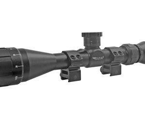 BSA Sweet .22 3-9x40mm Adjustable Objective Rifle Scope SFP 30/30 Duplex Reticle Non Illuminated Black with Dovetail Rings Blister