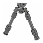 Compact adjustable camera tripod with three segmented legs and a mounting plate on top.