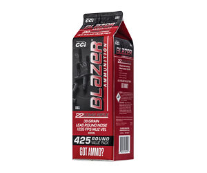 CCI Blazer Rimfire Ammunition .22 LR 38gr LRN 1235 fps 425/ct (Carton)