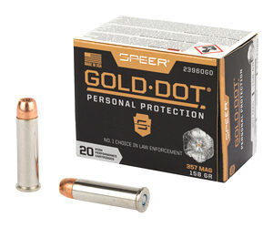 Speer Gold Dot Handgun Ammunition .357 Mag 158 gr HP 1235 fps 20/ct