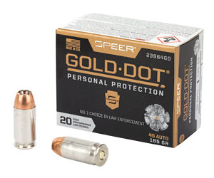 Speer Gold Dot Handgun Ammunition .45 ACP 185 gr HP 1050 fps 20/ct