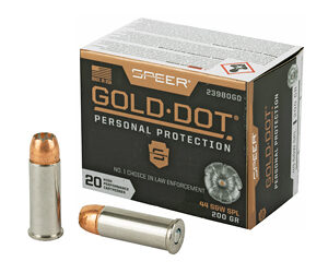 Speer Gold Dot Handgun Ammunition .44 SPL 200 gr HP 875 fps 20/ct