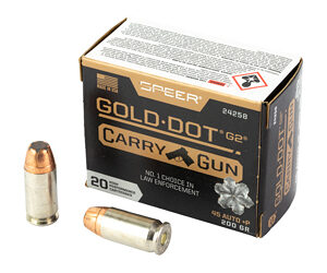 Speer Gold Dot Handgun Ammunition .45 ACP (+P) 200gr HP 20/ct