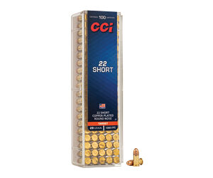 CCI CPRN Rimfire Ammunition .22 Short 29 gr CPRN 1080 fps 100/ct