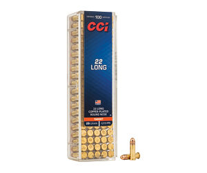 CCI 22 Long Rimfire Ammunition .22 Long 29 gr CPRN 1215 fps 100/ct