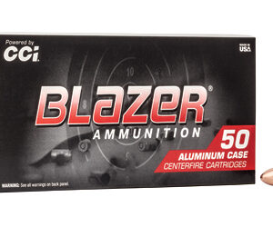 CCI Blazer Aluminum Handgun Ammunition 9mm Luger 115 gr. FMJ 1145 fps 50/ct