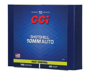 CCI Pest Control Handgun Shotshells 10mm Auto 53gr #9 Shot 890 fps 10/ct