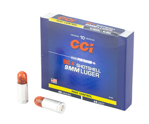 CCI Big 4 Handgun Shotshell Ammunition 9mm Luger  #4 1000 fps 10/ct
