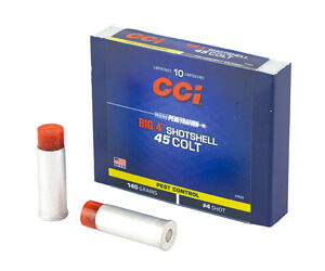 CCI Big 4 Handgun Shotshell Ammunition .45 Colt #4 850 fps 10/ct