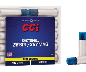 CCI Pest Control Handgun Shotshells .357 Mag 100 gr #9 shot 1000 fps 10/ct