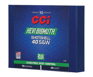 CCI Hevi Bismuth Centerfire Shotshell .40 S&W 78gr #8 1300 fps 10/ct