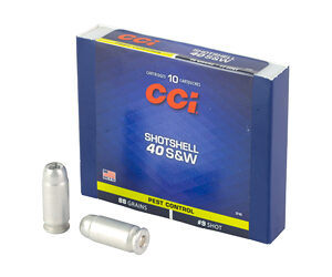 CCI Pest Control Handgun Shotshells .40 S&W 88 gr #9 shot 1250 fps 10/ct