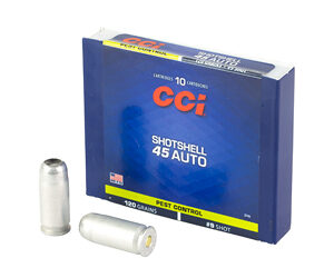 CCI Handgun Shotshells .45 ACP 140 gr #9 shot 1000 fps 10/ct