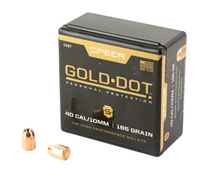 Speer Gold Dot Personal Protection Handgun Bullets .40/10mm .400" 165 gr GDHP 100/ct