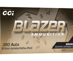 CCI BLAZER BRASS 380ACP 98GR JHP 50