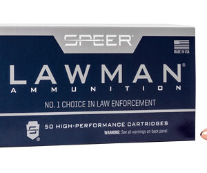Speer Lawman Handgun Ammunition 9mm Luger 115 gr TMJ-RN 9MM LUGER 115GR TMJ LAWMAN AMMUNITION 50 ROUND BOX