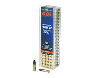 CCI Target SubSonic Blue Rimfire Ammunition .22 LR 40 gr LRN 1070 fps 100/ct
