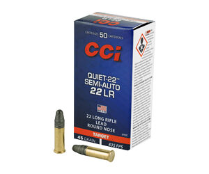 CCI Semi Quiet-22 Rimfire .22 LR 45 gr LRN  835 fps 50/ct
